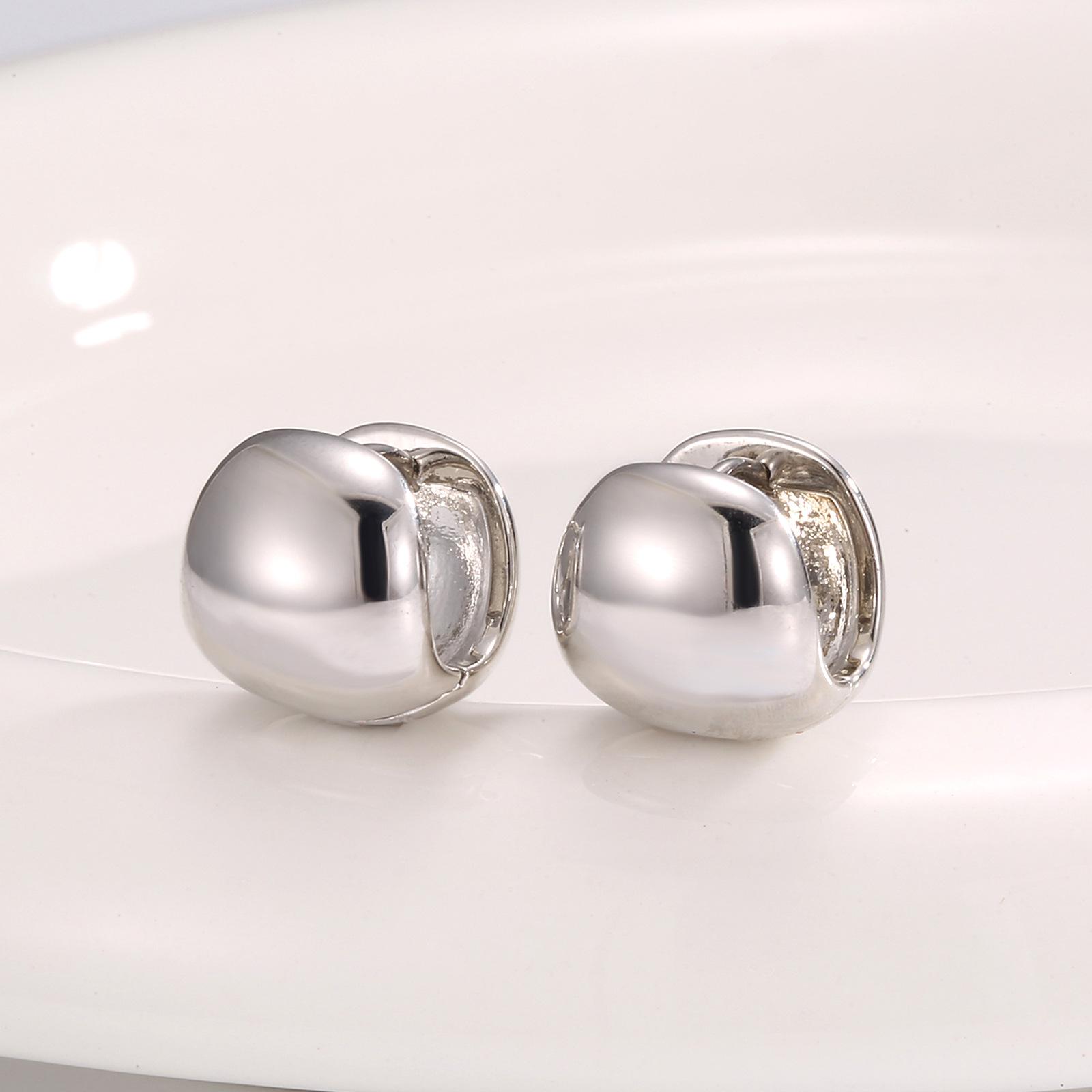 

Модные серьги OL легкие роскошные высокочувствительные летние универсальные минималистичные холодные чувственные универсальные овальные двухсторонние застежки-пряжки