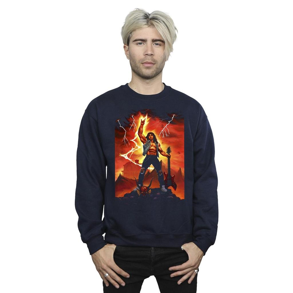 Netflix Mens Stranger Things Hell Guitar Sweatshirt