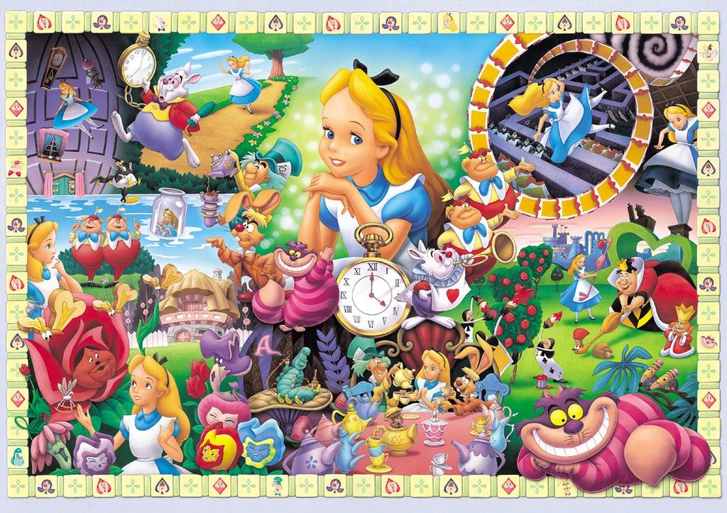 jigsaw puzzle Alice in Wonderland World x 108-piece Alice's (18.2 25.7 cm)
