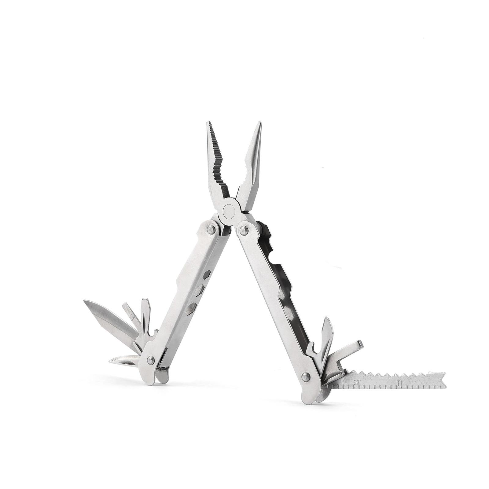 

Многофункциональный инструмент 21 в 1, включая плоскогубцы с игольчатым носом, карманный нож, отвертку, открывалку для бутылок и банок с сумкой для хранения One Size