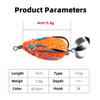 4cm 5.8g Ray Frogs Crankbait Lures PVC Frogs Lures Fishing Lures with Double Hook Blackfish Frogs Baits Multiple Color