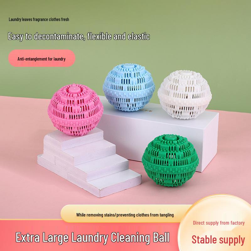 XL Laundry Ball: Stain Remover, Anti-Tangle, Fragrance Retention, Increased Friction, Magic Cleaning Gadget