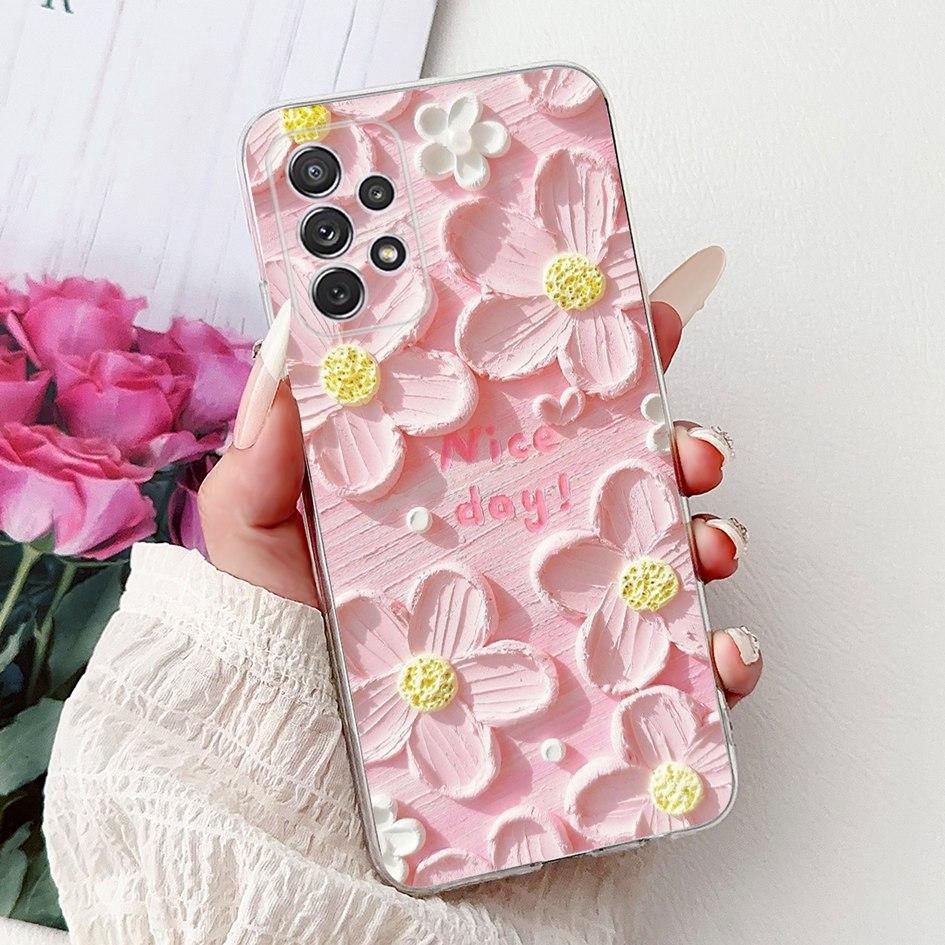 For Samsung Galaxy A52 Case SM-A525F Cover New Stylish Flower Butterfly Soft Silicone Phone Cases For Samsung A72 A52s 5G Fundas