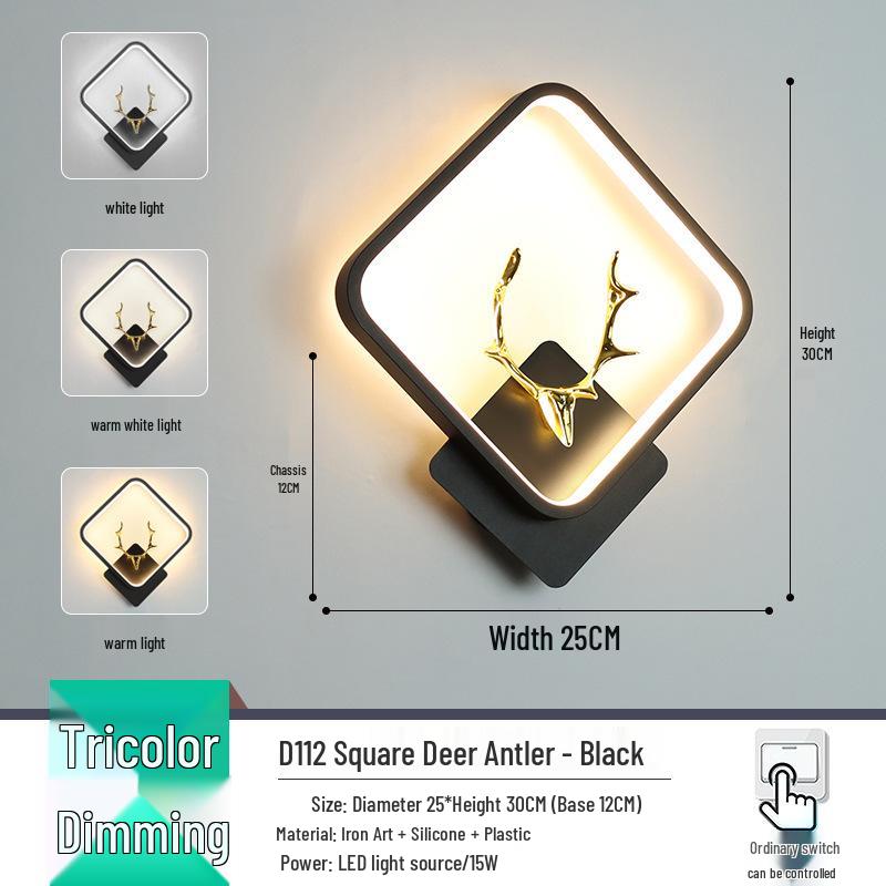 

Современный сенсорный настенный светильник-подвес для спальни, гостиной или кабинета - Регулируемая подсветка изголовья и фона