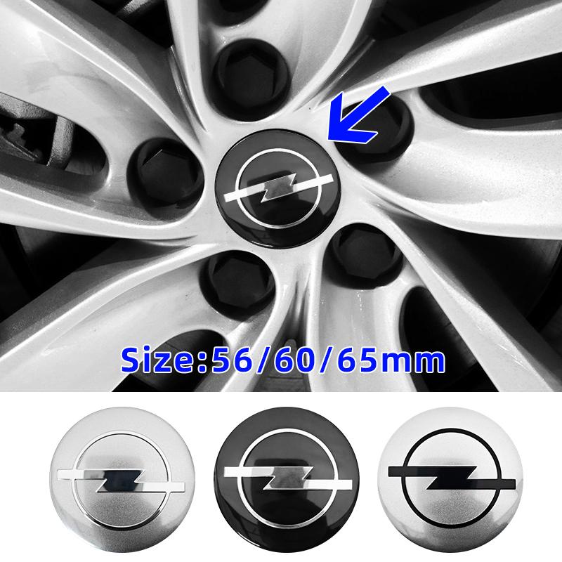 3D 4pcs 56mm 60mm 65mm Car Wheel Center Hub Cap Stickers Decal For Opel Insignia Astra J F Antara Meriva Zafira H G Corsa Vectra