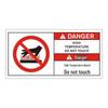 Self-Adhesive Warning Sign: Do Not Open