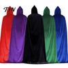 Maskerade Feest Outfit Accessoire Unisex Volwassenen Met Capuchon Mantel, Fluweel Vampier Tovenaar Cape, Renaissance Halloween Mantel met Capuchon Middeleeuws Kostuum voor Heks