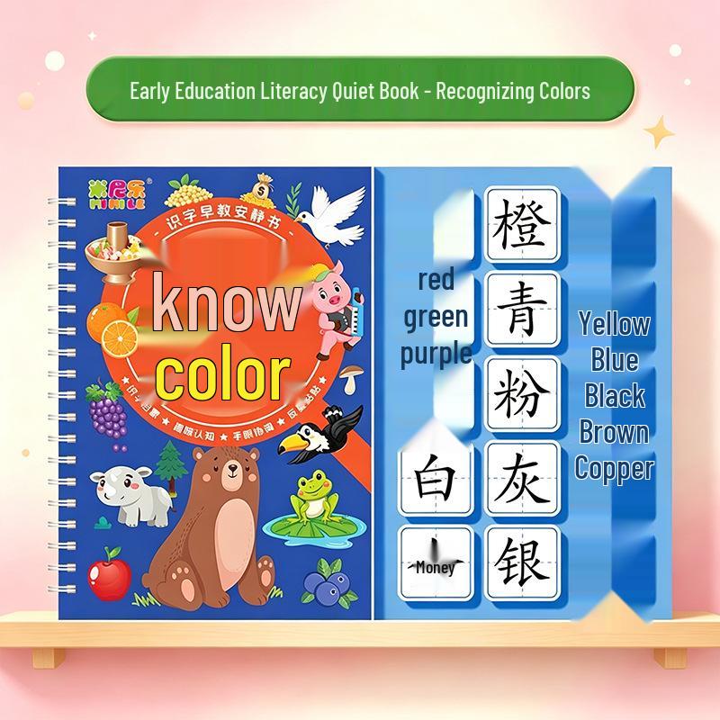 Early Education Quiet Book & Baby Literacy Cards - Children's Educational Toy