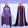 Encantador Traje de Vestido da Rainha Má de Branca de Neve Para Eventos de Halloween e Carnaval para Adultos