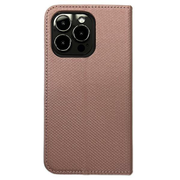 Etui Do iPhone 14 Smart Magnet Book Różowo-Złoty