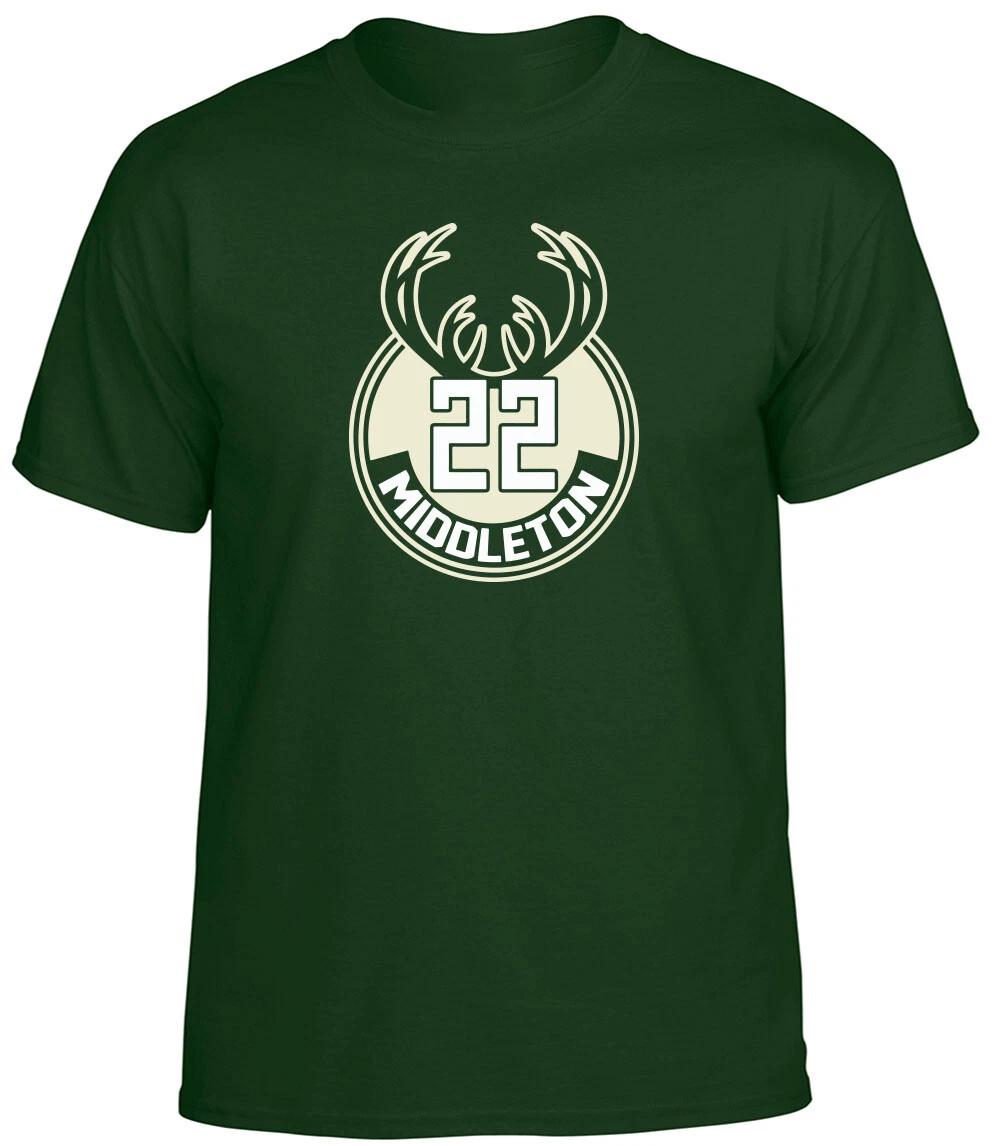 Khris Middleton Milwaukee Bucks Logo T-Shirt Short Long XXXXL