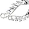 Half Face Crystal Face Jewelry Rhinestone Hollow Eye Mask Rhinestone Face Mask  Pageant Event