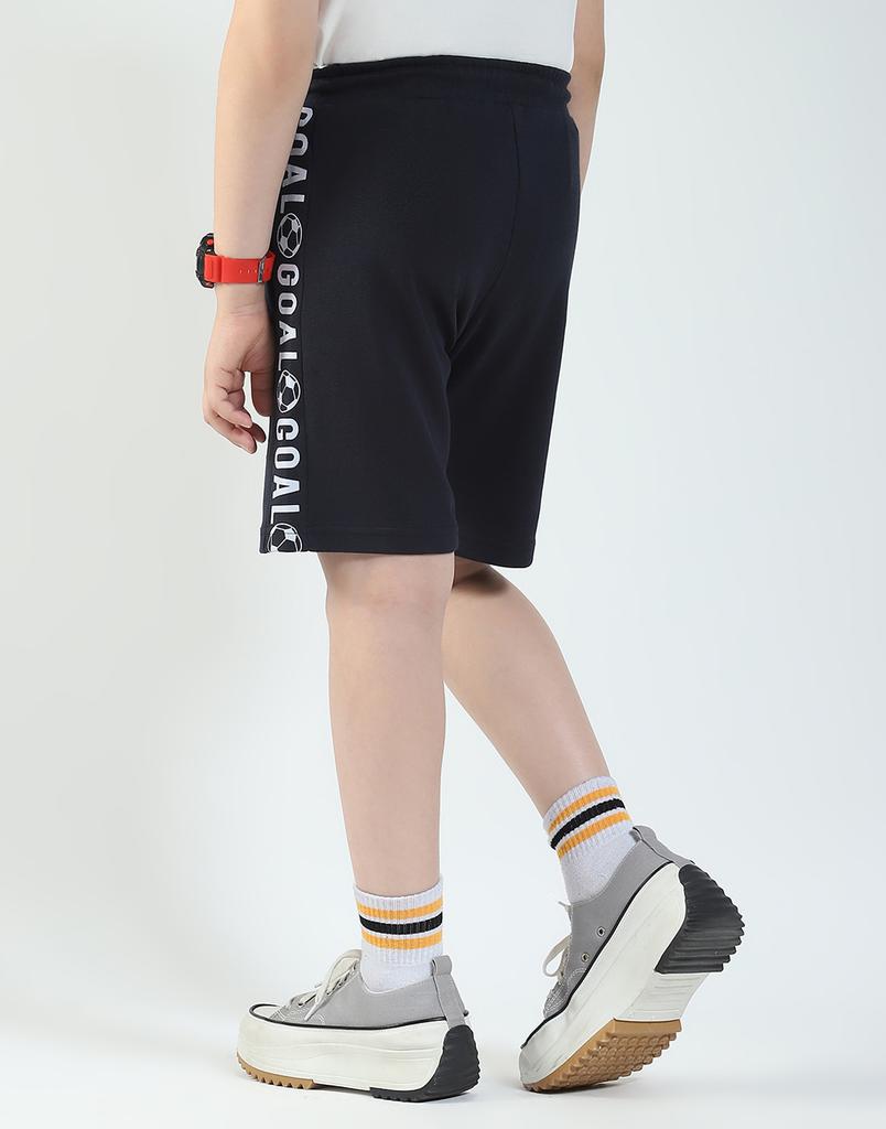 MONTE CARLO מכנסי ברמודה מודפסים לבנים, גזרה רגילה