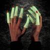Phosphorescent Witch Fingers - PTIT CLOWN - 24076 - Pack of 10 - Glow In the Dark - Halloween Accessories