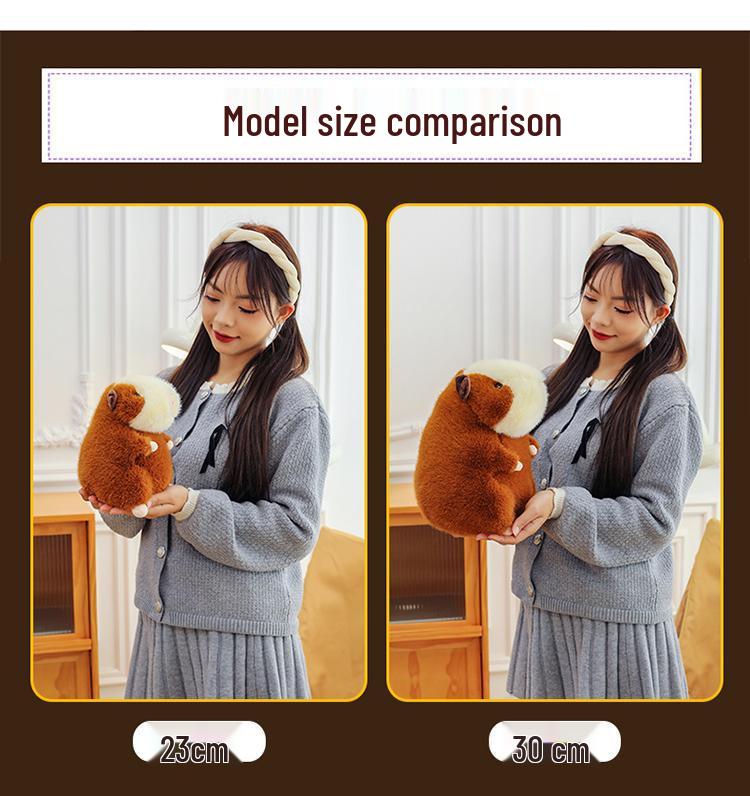 Capybara Lulu Plush Toy - Cute Mini Pendant & Birthday Gift