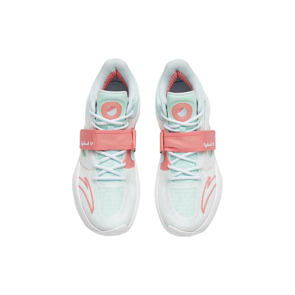 New ANTA KT SPLASH V Basketball Shoes Men Low Top White/Green/Pink 112321108-2