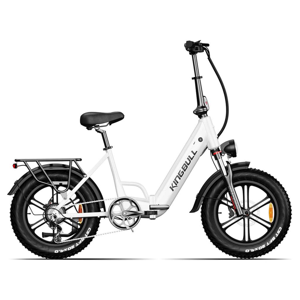 Electric Bicycle Kingbll Literide 500W Motor 20" Fat Tire City Foldable E-Bike 48V 13.5Ah Dual Disc Brakes 7 Speed Max Load 150Kg