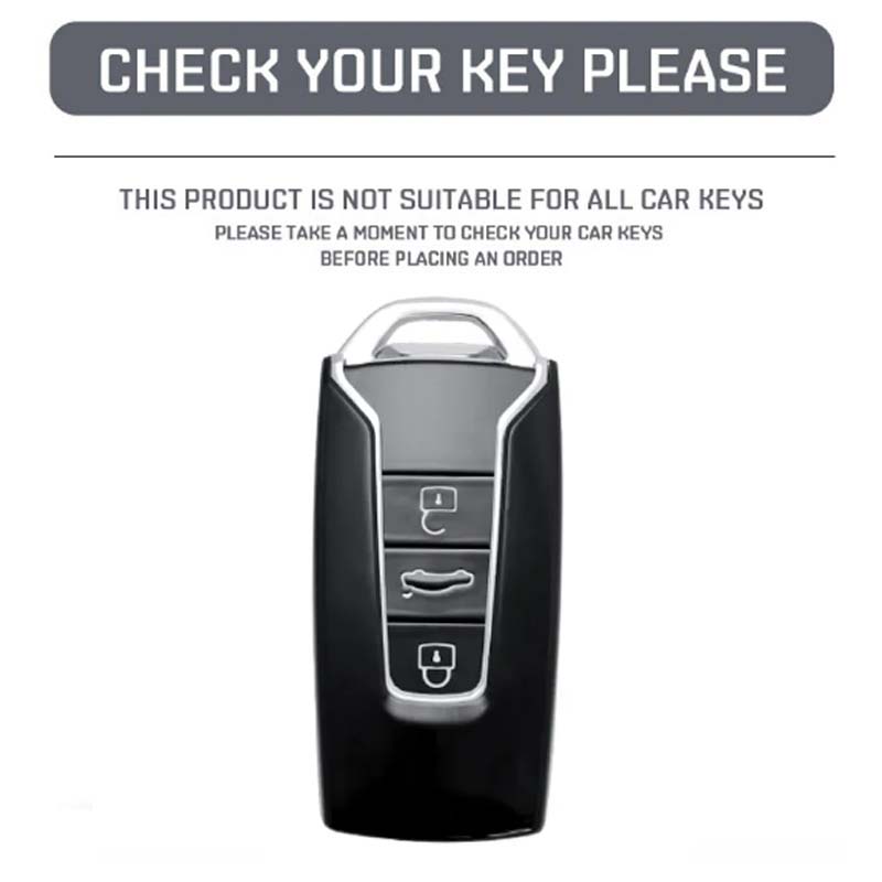 Styling Mouldings Leather Car Remote Key Case Fob Cover Holder Shell Bag For VW Volkswagen Touareg 2019 2020 2021 2022 Auto Keyc