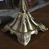 Bronze Retro Metal Candlestick with Three and Five Heads for Hotel, Wedding, or Restaurant Candlelight Dinners.