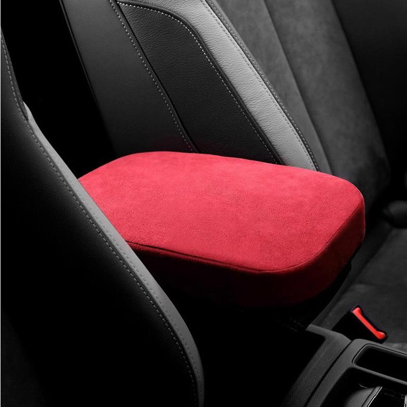 1 Piece Suede Central Armrest Box Protective Cover Universal Car Armrest Box Pad Height Increasing Pad Car Interior Accessories
