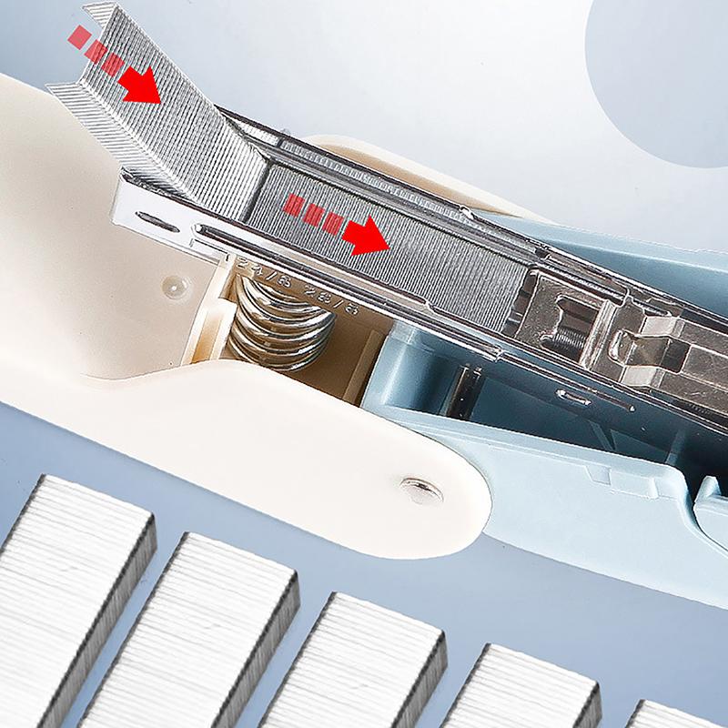 Großer 360 Grad drehbarer Hefter für Studenten, Heim- und Bürogebrauch, Heftmaschine, starke Kupplung, große Kapazität, Klammerentferner