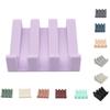 Creative Silicone Non-toxic Drain Soap Box Tilted Portable Easy Drying Soft Base Protection Washable Bathroom Household Items