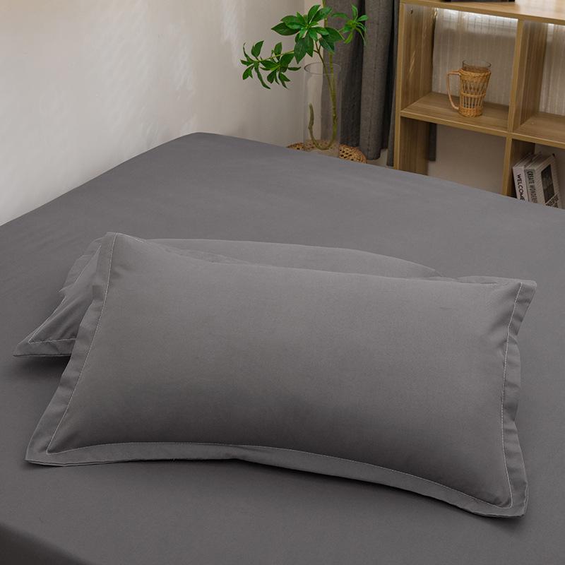 2PCS 2025 new 48 × 74cm solid color comfortable and skin-friendly pillowcase envelope pillowcase without pillow core
