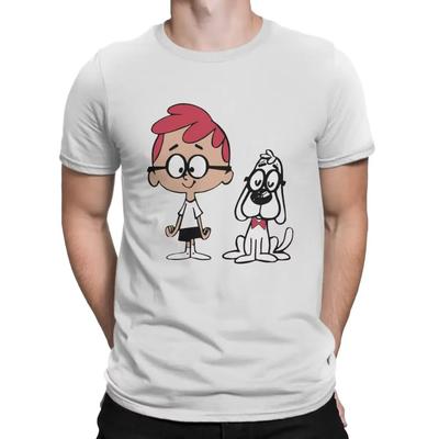 Dhr. Peabody en Sherman Casual T-shirts Korte Mouw T-shirts O-Hals Kleding Bedrukking Heren T-shirt