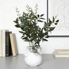 Artificial Salix Leaf 5 Forks Realistic Greenery Flexible Stems No Watering Maintenance Faux Plant Home Decor