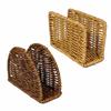 Retro Simulated Rattan Napkin Holders Rustic Style Paper Towel Container  Desktop Use