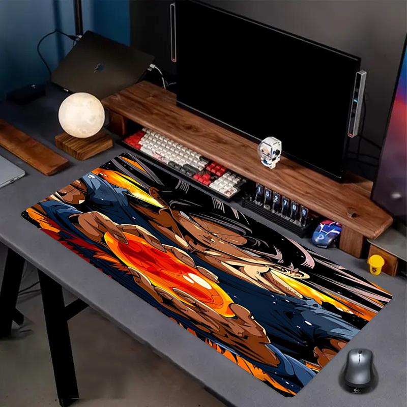 Dragon Ball Print Mouse Pad, Anti‑Slip Desktop keyboard Mat, for PC Laptop Gaming Working Daily Use, Cool Festival Surprise Gift