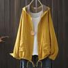 Camicette di grandi dimensioni per le donne Autunno Primavera Con cappuccio Manica lunga Monopetto Camicie a quadri Oversize Top Felpe con cappuccio da donna