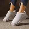 Women's padded lining soft thick bottom heightening home outdoor thickened warm lightweight comfortable stirrups cotton shoes snow boots slippers