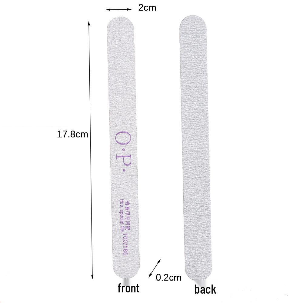 Sponge Nail File & Polishing Strip Set - Wood Chip Design for Shaping & Grinding