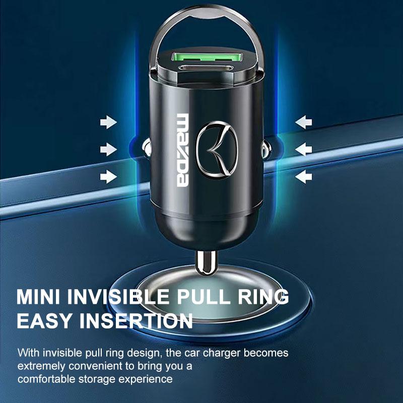 Micro Car Quick Charger Vehicle Cigarette Lighter Convert Plug Car Accessories For Mazda 2 3 4 5 6 7 8 ATENZA Axela RX8 CX6 CX5 CX4 Alexa CX4 CX5 CX8