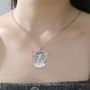  Fashion Angel Girl Necklace for Women Stainless Steel Elegant Pray Amulet Pendant Chain Birthday Jewelry Best Gift