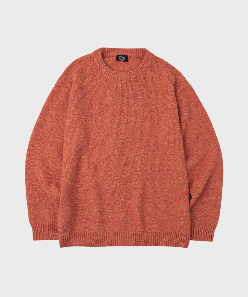LETTERCOMO Daily Wool Round Knit Orange