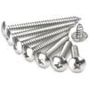 100/10pcs Round Head Self-Tapping Screw Phillips Recessed Truss Head Screws Stainless Steel Mushroom Screw Woodworking Fasteners