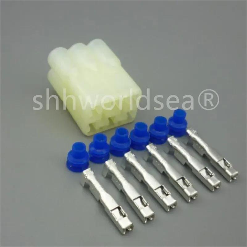 Shhworldsea 6 Pin 2.2mm HM 090 Female And Male Motorcycle Connector 6189-6171 6180-6181 Electrical Connector FOR Fit Toyota