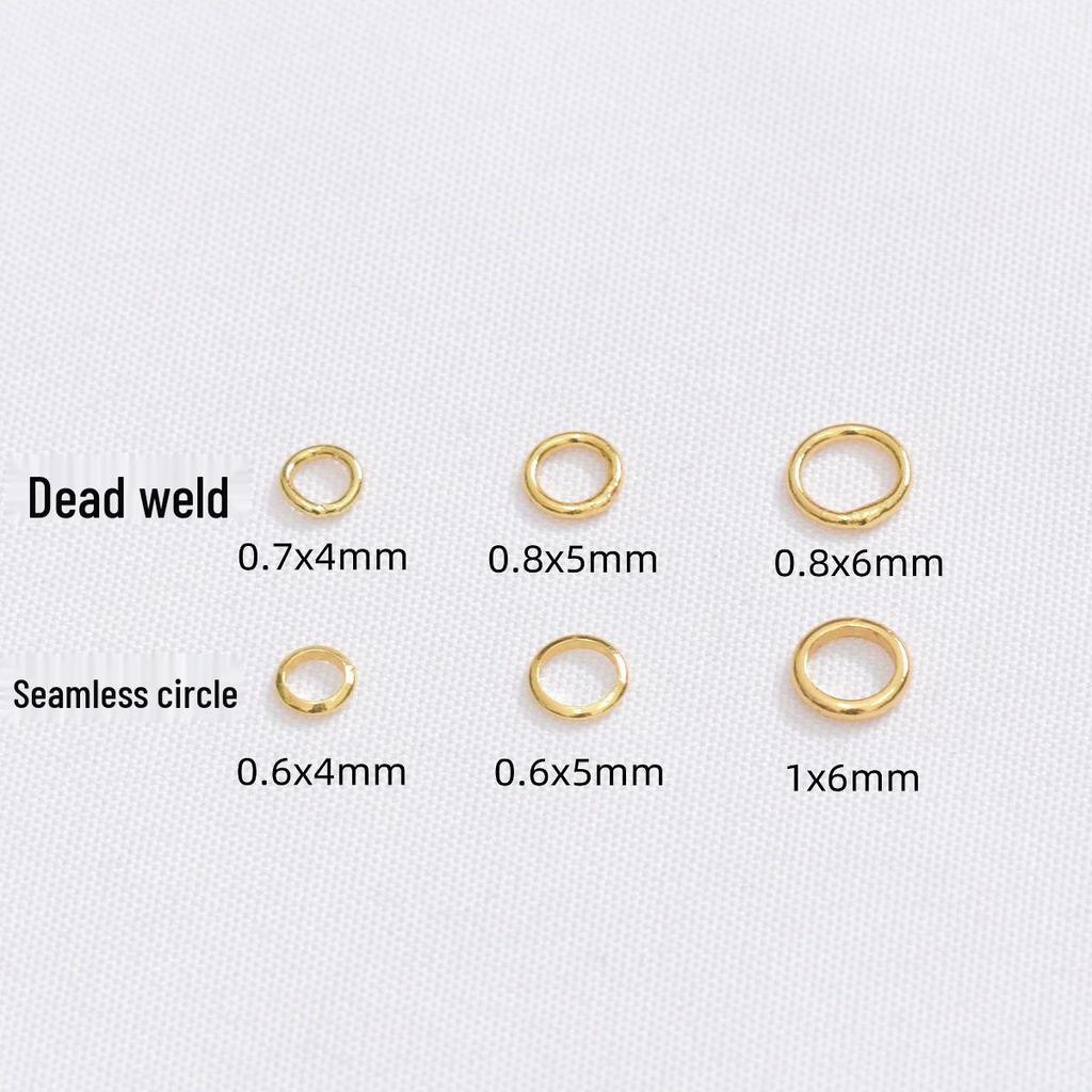 Gold-Filled Color-Preserving Jump Ring Clasps for DIY Jewelry - Necklace & Bracelet Connector Accessories