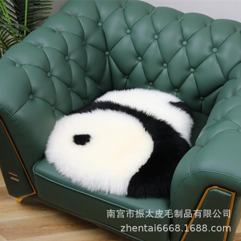 Panda cushion wool cushion cute cushion Internet celebrity decoration sofa pillow decoration angry panda pillow