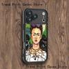 F-FridaS-S Fashion K-Kahlo Phone Case For iPhone 17,16,15,14,13,12,11,Pro,Max,Plus,X,XS,SE4,E,Mini Black Thickened border Case