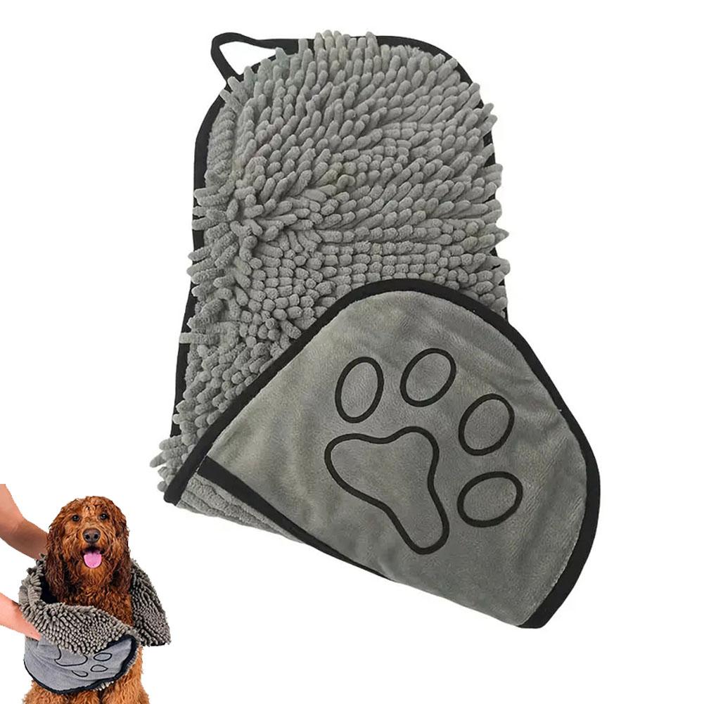 Super Absorbent Pet Bath Towel Quick-drying Cat Towels Convenient Soft Bath Robe Dry Pet Cleaning Washcloth Bath Robe Towel