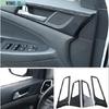 Carbon Fiber Interior Door Handle Bowl Cover Trim Fits For Hyundai Tucson 16-21