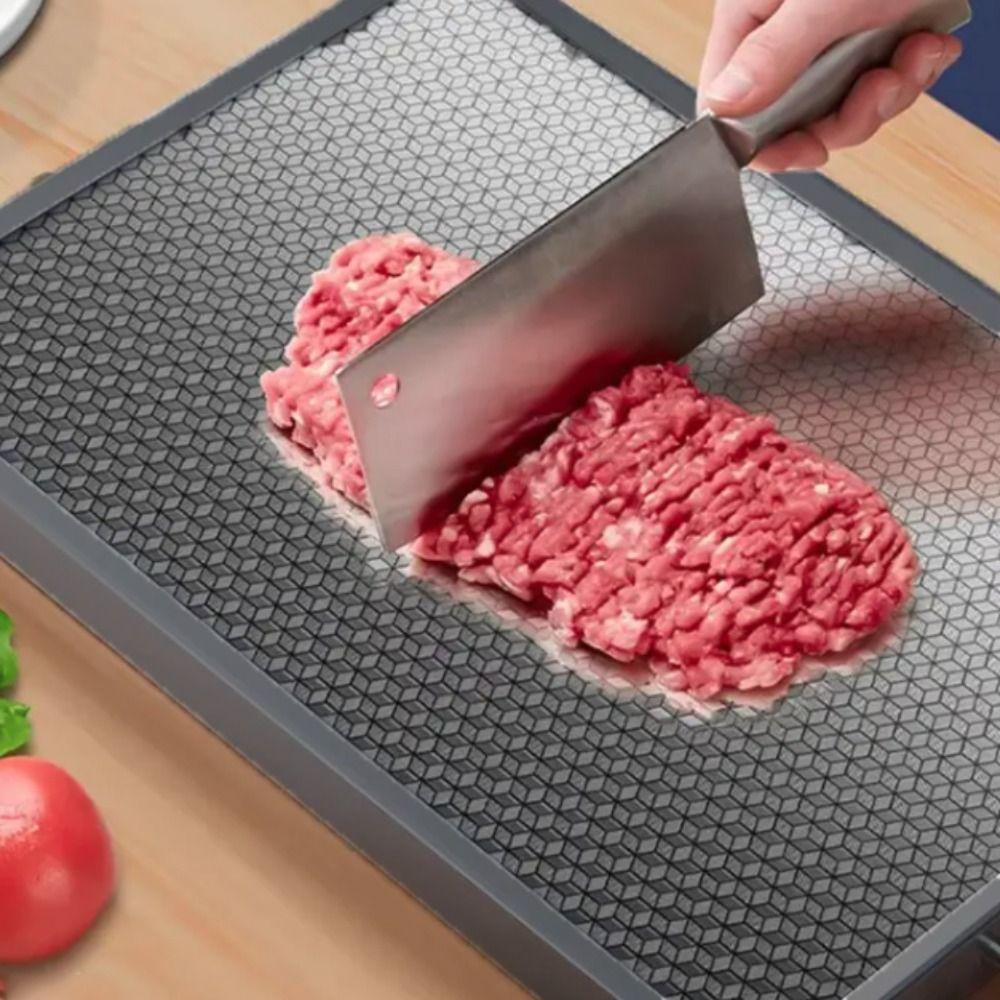 Mildew-resistant Meat Chopping Board Double Sided Use Kitchen Chopping Block  Fruits
