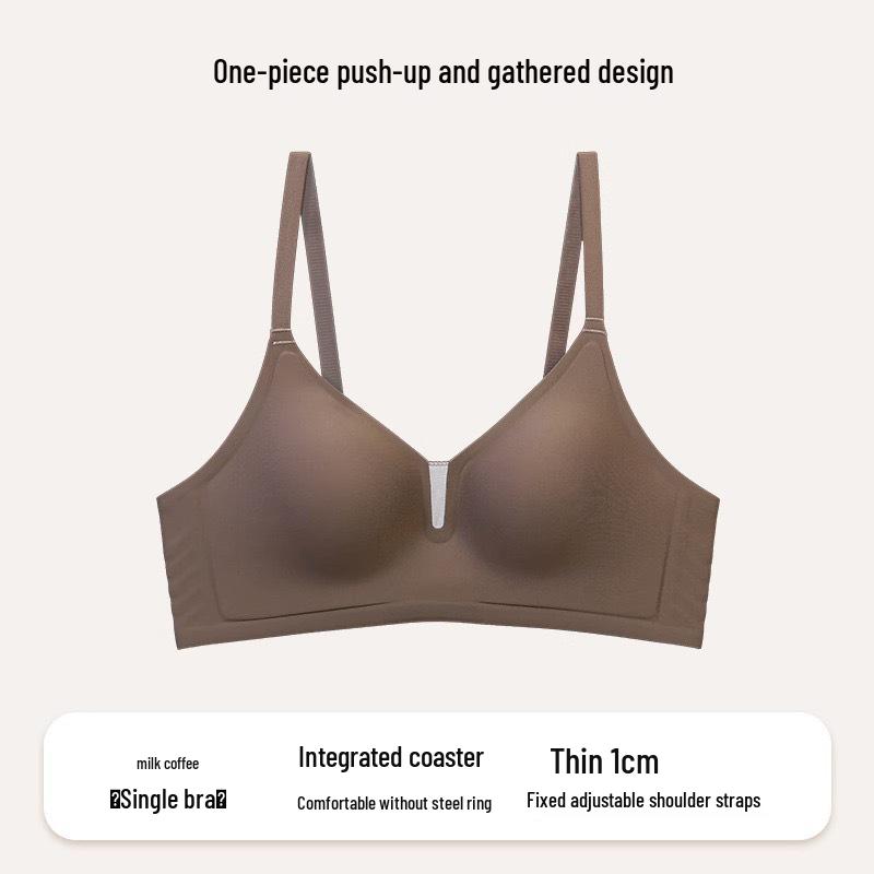 

Летний дышащий бесшовный бюстгальтер с мягкой поддержкой - без косточек, влагоотводящий, против провисания, для увеличения маленькой груди для женщин M 34/75ABC