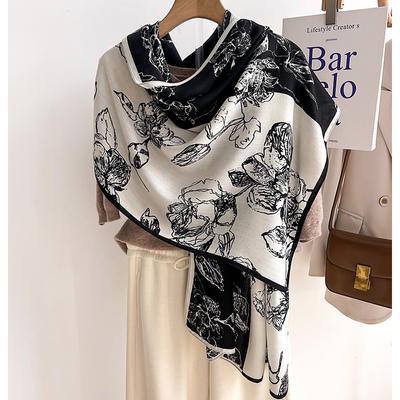 Scarfs for Women Lightweight Fashion Scarves Print Floral Pattern Scarf Shawl Wraps