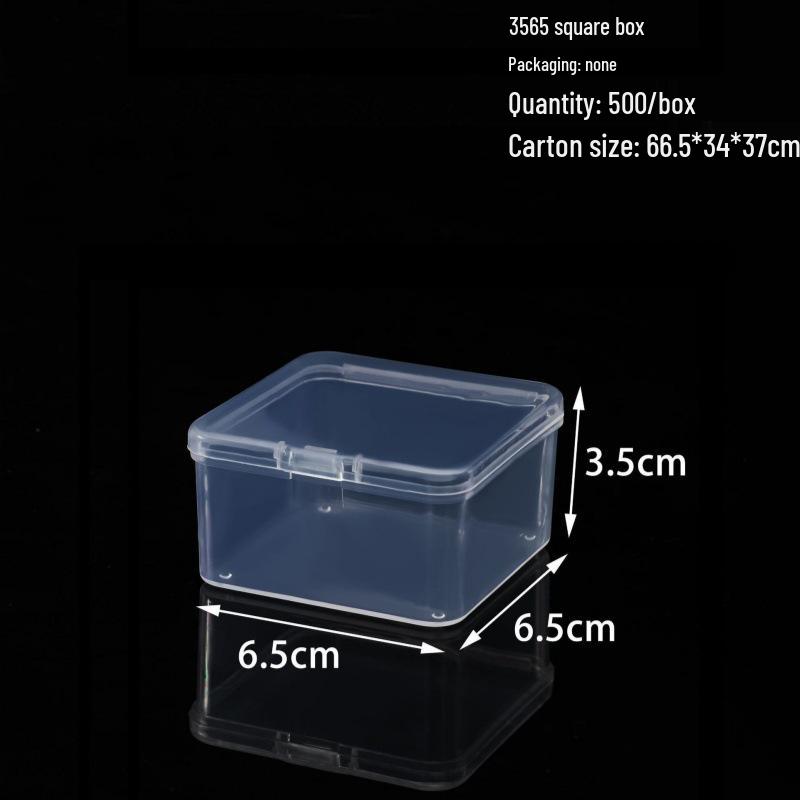 Rectangular Translucent PP Plastic Storage Box with Lid for Jewelry and Small Parts