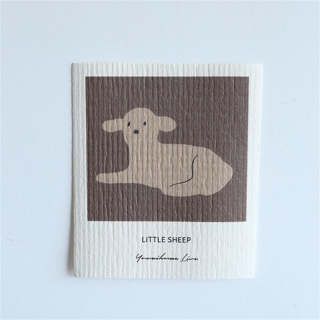 Reusable Paper Towels Dish Cloths For Washing Dishes Wood Pulp Cotton Dishcloth Dish Rags For Kitchen