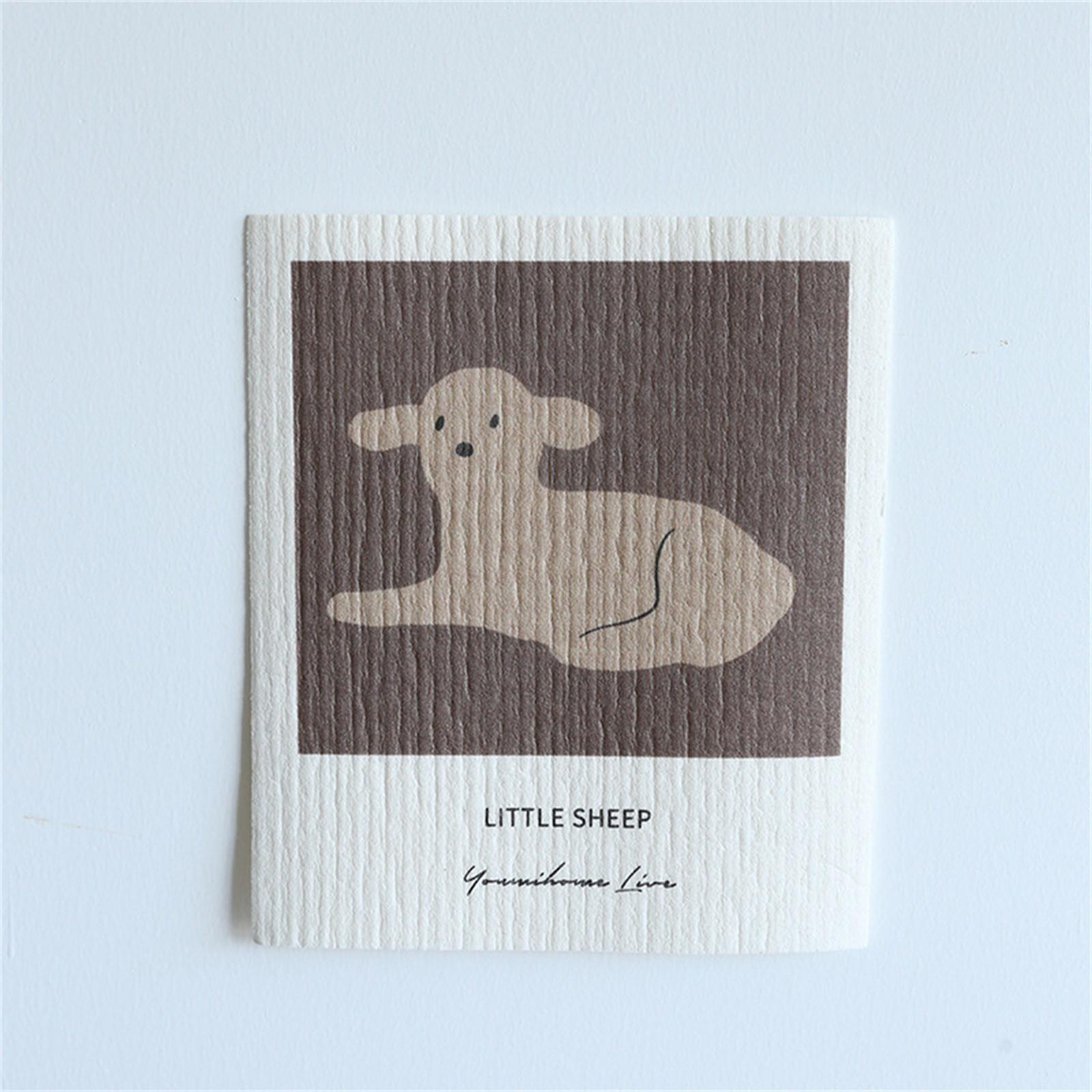 

Reusable Paper Towels Dish Cloths For Washing Dishes Wood Pulp Cotton Dishcloth Dish Rags For Kitchen One Size